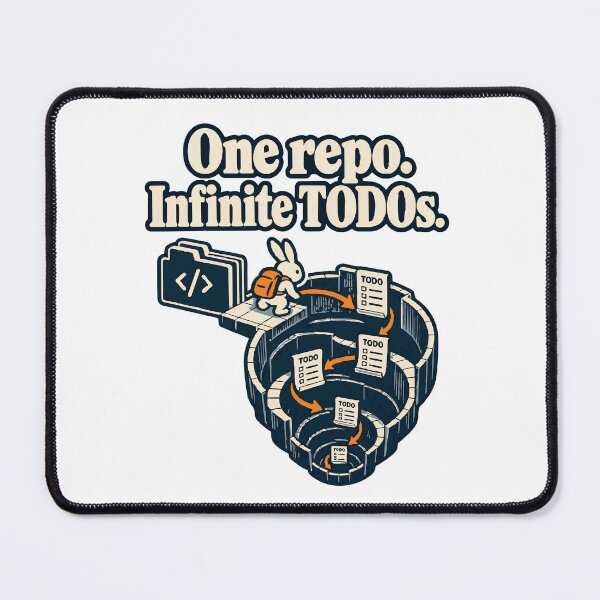 Item preview, Un repositorio infinito TODOs Rabbit Explorer Gráfico designed and sold by ThreadQuirk.