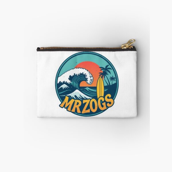 Item preview, Mr Zogs Tropical Wave and Palm Tree Circle | Retro Beach Logo designed and sold by MystiColo.