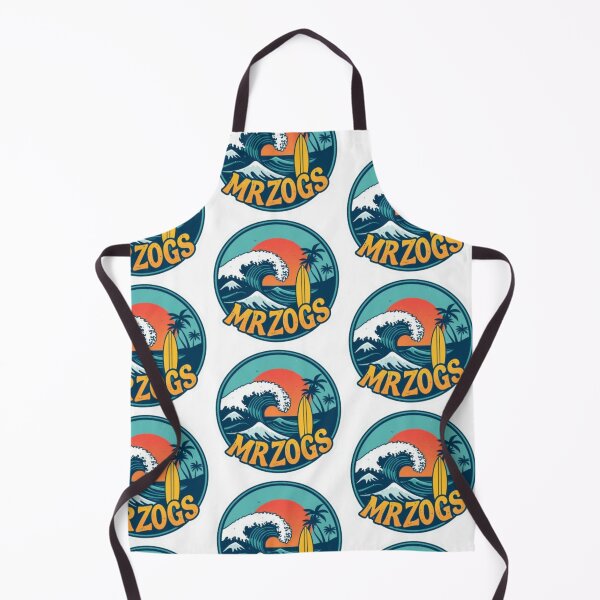 Item preview, Mr Zogs Tropical Wave and Palm Tree Circle | Retro Beach Logo designed and sold by MystiColo.