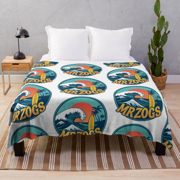 Item preview, Mr Zogs Tropical Wave and Palm Tree Circle | Retro Beach Logo designed and sold by MystiColo.