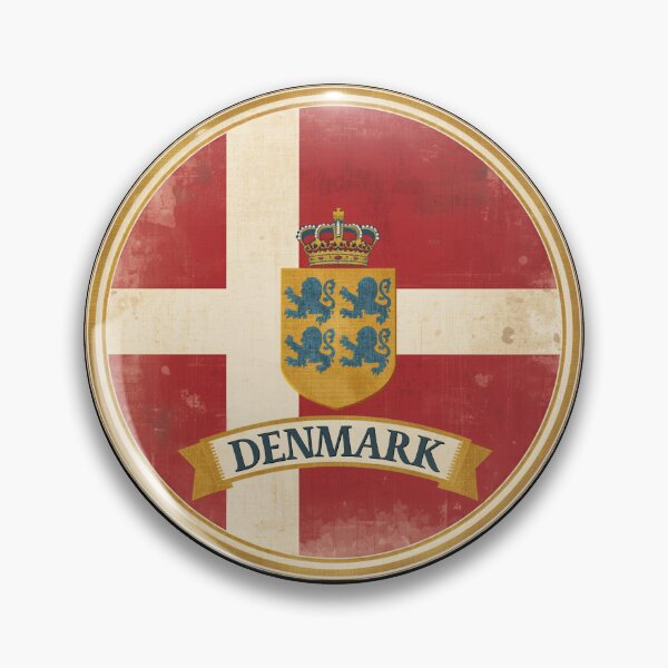 Item preview, Denmark Flag Shield Crest Art designed and sold by VirellonInk.