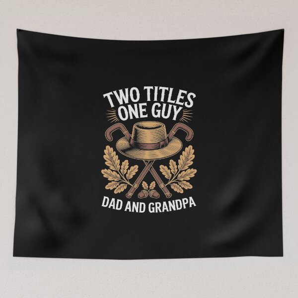 Item preview, Two Titles One Guy Dad And Grandpa – Vintage Hat Art designed and sold by jkrphoto.