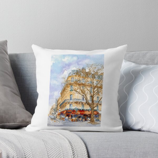 Item preview, Paris, Bare Tree and Red Café Awning designed and sold by caracatita75.