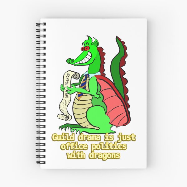 Item preview, Guild drama is just office politics with dragons designed and sold by LittleGreyMan2026.
