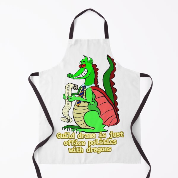 Item preview, Guild drama is just office politics with dragons designed and sold by LittleGreyMan2026.