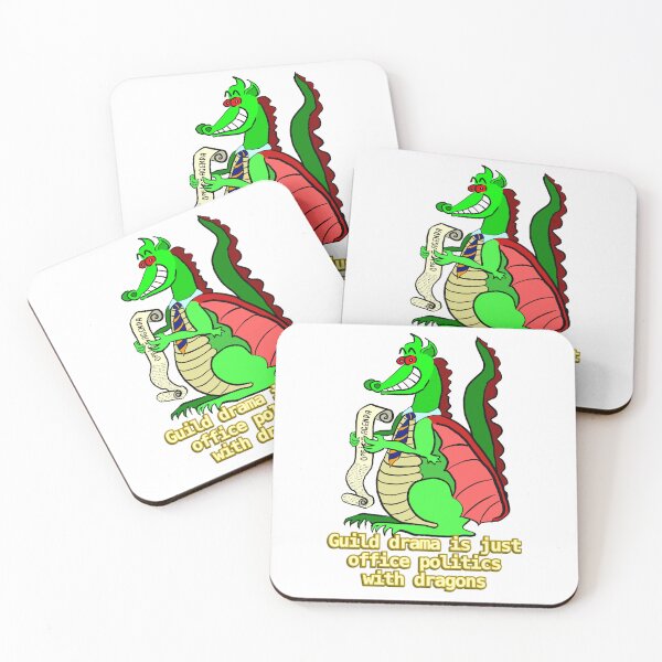 Item preview, Guild drama is just office politics with dragons designed and sold by LittleGreyMan2026.