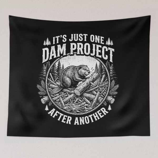 Item preview, It's Just One Damn Project After Another : Beaver Clipart Funny Planner Woodland Worker Design Funny Beaver Project designed and sold by NewaveBoutique.