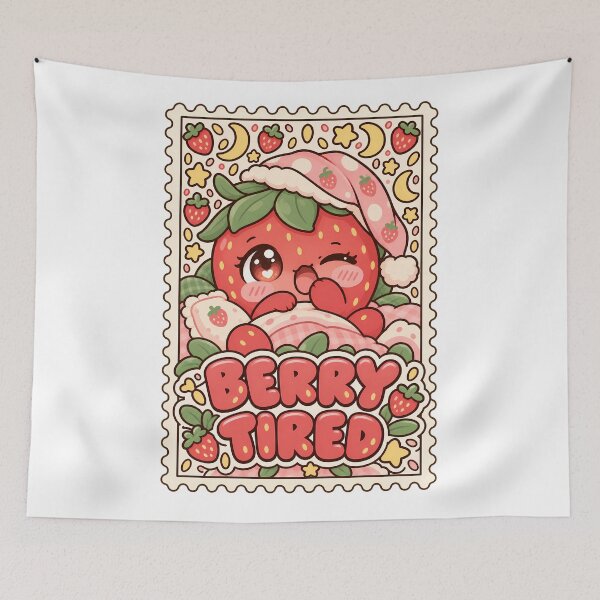 Item preview, Kawaii Tired Art designed and sold by WhimsyPeachCo.
