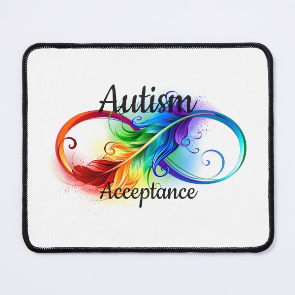 Item preview, HTFM Autism Acceptance Series 02 – Rainbow Neurodiversity Awareness Art designed and sold by HardToFindMerchandise.