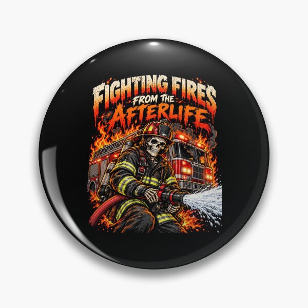 Item preview, Skeleton Firefighter – Fighting Fires from the Afterlife designed and sold by justforart91.