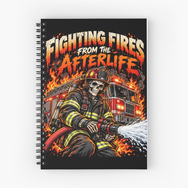 Item preview, Skeleton Firefighter – Fighting Fires from the Afterlife designed and sold by justforart91.