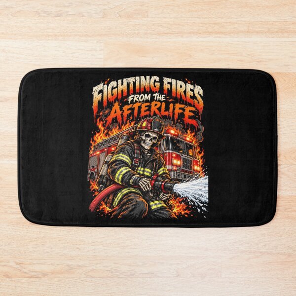 Item preview, Skeleton Firefighter – Fighting Fires from the Afterlife designed and sold by justforart91.