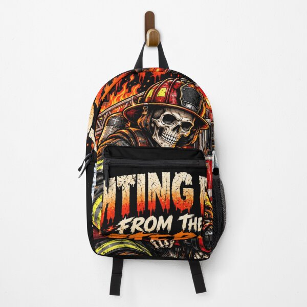 Item preview, Skeleton Firefighter – Fighting Fires from the Afterlife designed and sold by justforart91.
