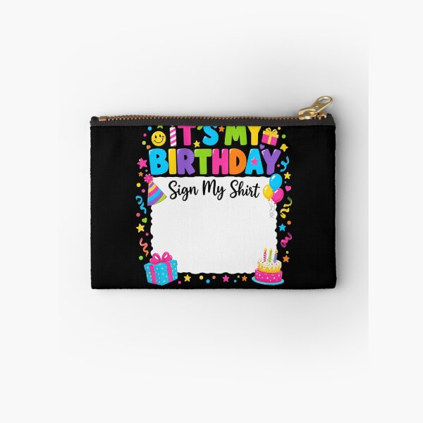 Item preview, It's My Birthday Sign My Shirt Guest Signing Party Keepsake designed and sold by FolkGraphics.