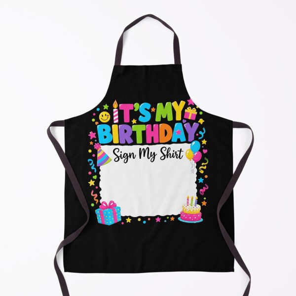 Item preview, It's My Birthday Sign My Shirt Guest Signing Party Keepsake designed and sold by FolkGraphics.