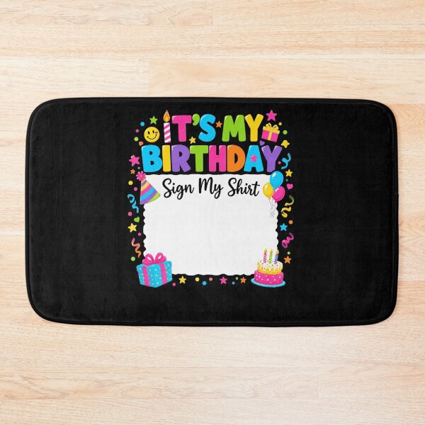 Item preview, It's My Birthday Sign My Shirt Guest Signing Party Keepsake designed and sold by FolkGraphics.