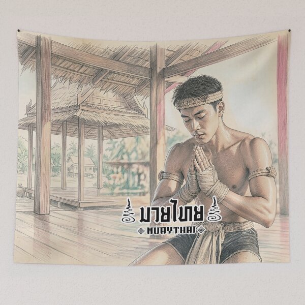 Item preview, Spirit of the Warrior: The sacred Wai Kru ritual in Muay thai Kard Chuek (Traditional Thai Boxing) honors the ancient masters. designed and sold by Vanich-Panich.