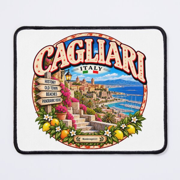 Item preview, Cagliari Sardinia – Old Town Mediterranean & Dolce Vita designed and sold by Wandervogel123.
