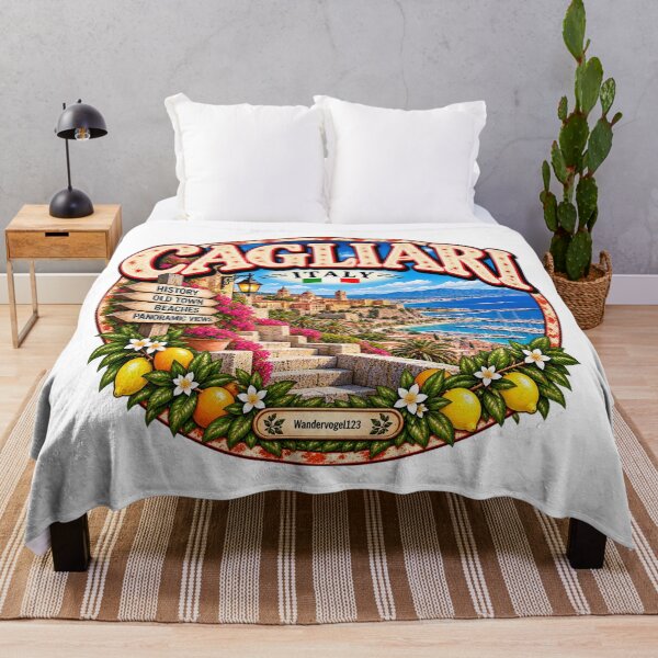 Item preview, Cagliari Sardinia – Old Town Mediterranean & Dolce Vita designed and sold by Wandervogel123.