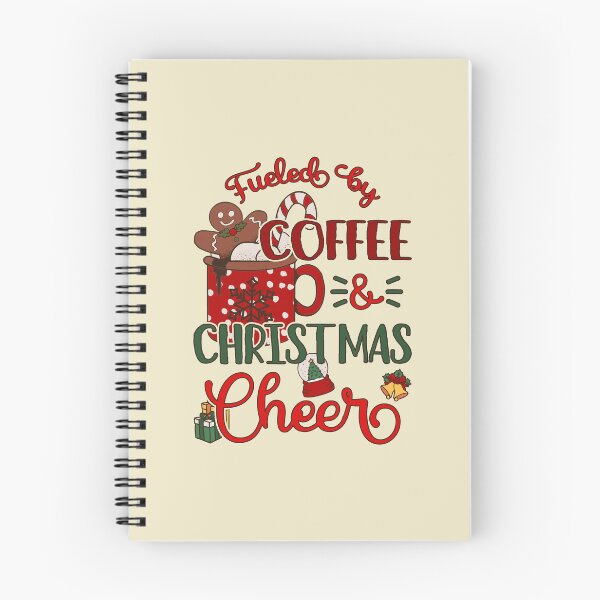 Item preview, Fueled By Coffee And Christmas Cheer Colorful Holiday I designed and sold by Lemon Pepper.