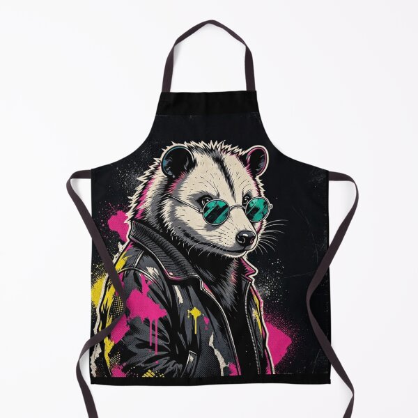 Item preview, Cool Opossum Leather Jacket | Neon Punk Graffiti Art designed and sold by Dogandesighn.