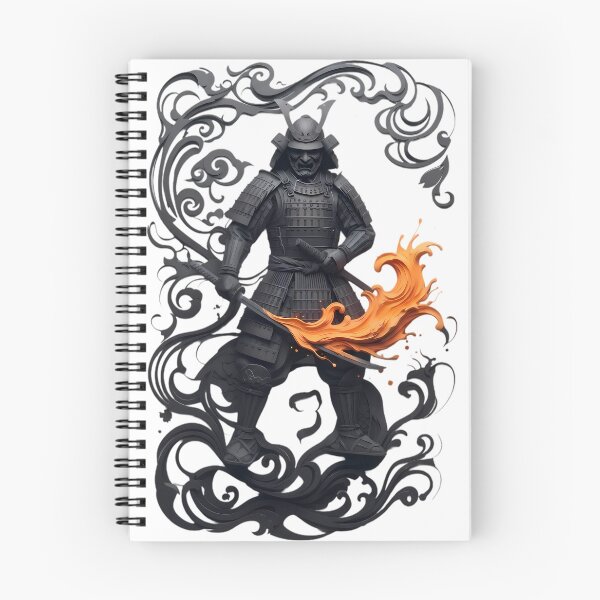Item preview, Samurai With Flaming Orange Sword designed and sold by Alexdreamerart.