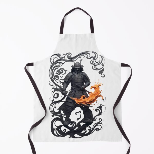Item preview, Samurai With Flaming Orange Sword designed and sold by Alexdreamerart.