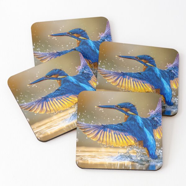Item preview, A Majestic Kingfisher in Mid-air Splash Action designed and sold by Artessie.