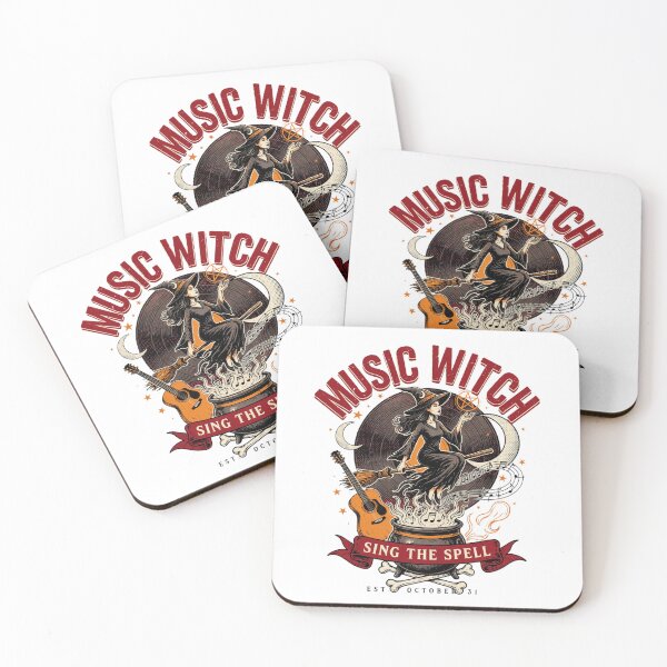Item preview, Music Witch Halloween Design – Spooky Witchcore Graphic Tee v14 designed and sold by DarylWelsh2024.