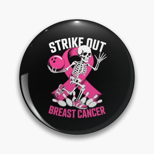 Item preview, Strike Out Breast Cancer – Skeleton Bowling Pink Ribbon Art designed and sold by jkrphoto.