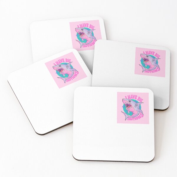 Item preview, I Have Big Emotions Shark Sticker designed and sold by Adronia.