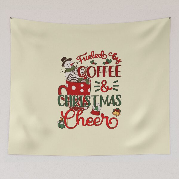 Item preview, Fueled By Coffee And Christmas Cheer Colorful Holiday II designed and sold by Lemon Pepper.