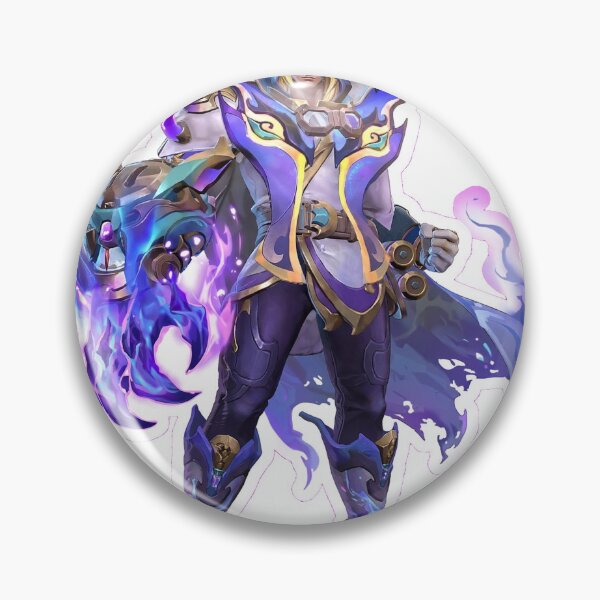 Item preview, Aldous Mistbender Neon Glow Sticker - Mobile Legends Fan Art designed and sold by Lesley D.