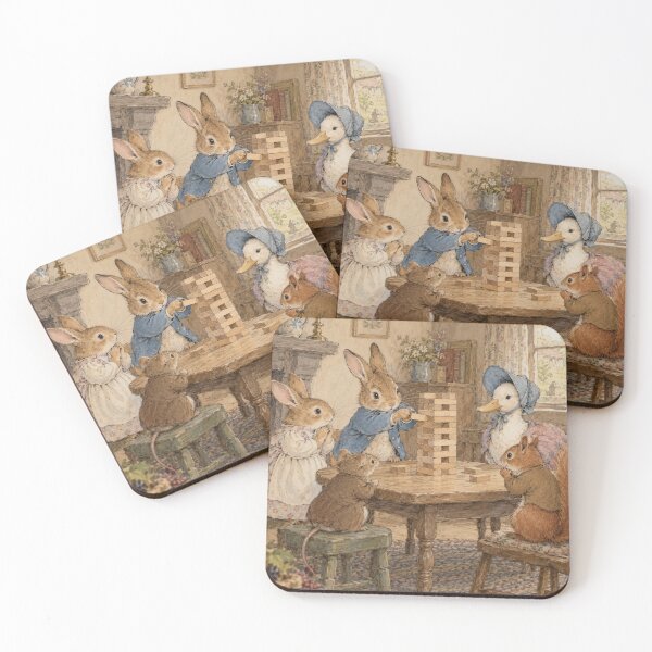 Item preview, Jenga Time Beatrix Potter Print  designed and sold by Blue  Robin.