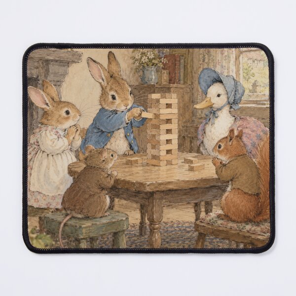 Item preview, Jenga Time Beatrix Potter Print designed and sold by Blue Robin.