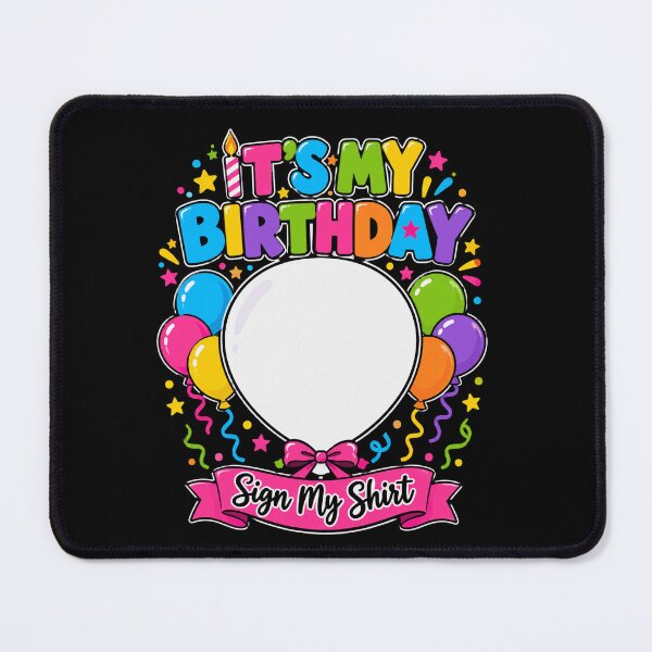 Item preview, It's My Birthday Sign My Shirt Celebration Party Autograph Guest designed and sold by FolkGraphics.