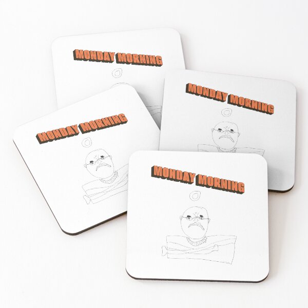Item preview, Mr Dee Monday Morning – Funny Relatable Line Art Meme designed and sold by EVESTUDIOART.