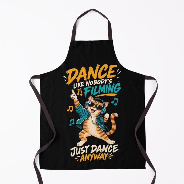 Item preview, Dance Like Nobody’s Filming – Funny Dancing Cat with Headphones designed and sold by SidTastic .