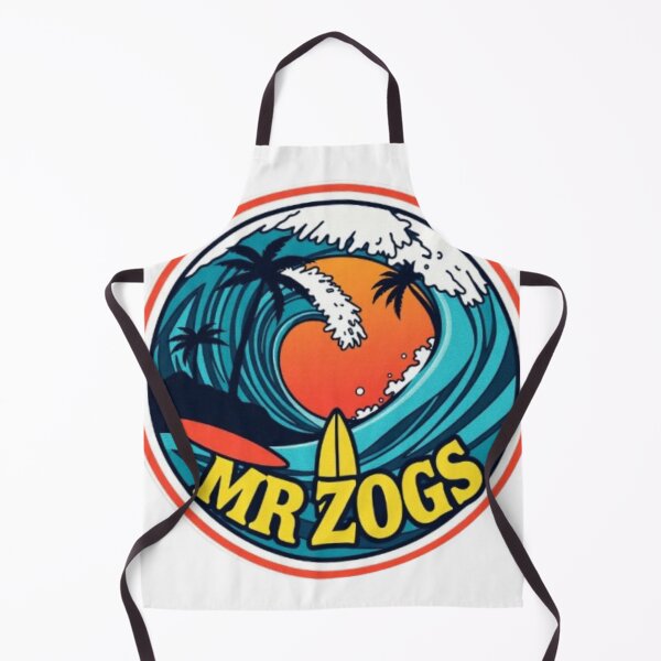 Item preview, Mr Zogs Retro Orange Sun and Blue Wave | Vintage Surf Art designed and sold by MystiColo.