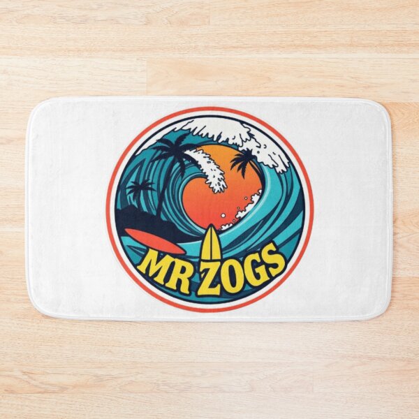 Item preview, Mr Zogs Retro Orange Sun and Blue Wave | Vintage Surf Art designed and sold by MystiColo.
