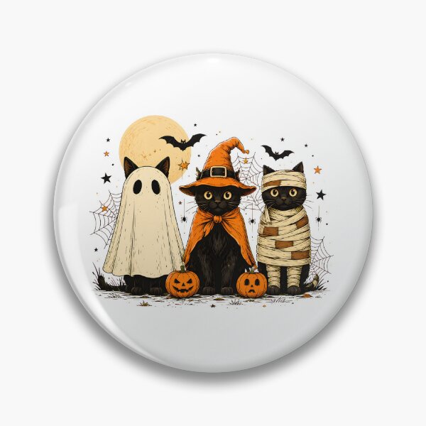 Artikelvorschau, Niedliche Halloween-Katzen, Geister, Hexen, Mumie-Kunst entworfen und verkauft von Maladies.