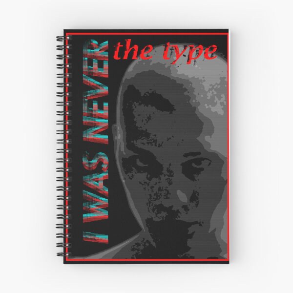 Item preview, I Was Never The Type – Glitch Portrait Cyberpunk Typography designed and sold by Edwere.