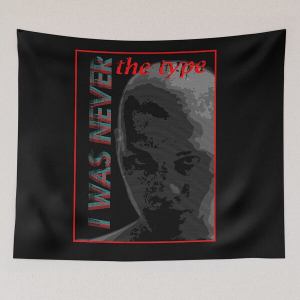 Item preview, I Was Never The Type – Glitch Portrait Cyberpunk Typography designed and sold by Edwere.