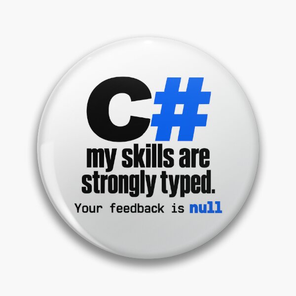 Item preview, C Strongly Typed Funny Programmer Slogan Typography Design designed and sold by ThreadQuirk.