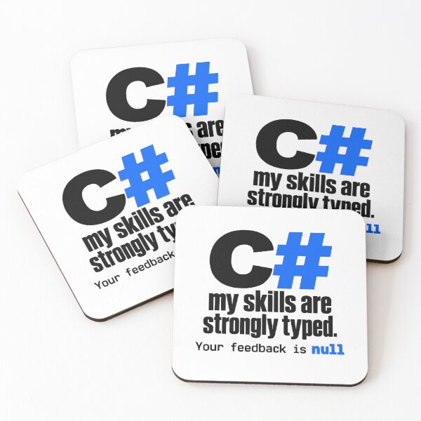 Item preview, C Strongly Typed Funny Programmer Slogan Typography Design designed and sold by ThreadQuirk.