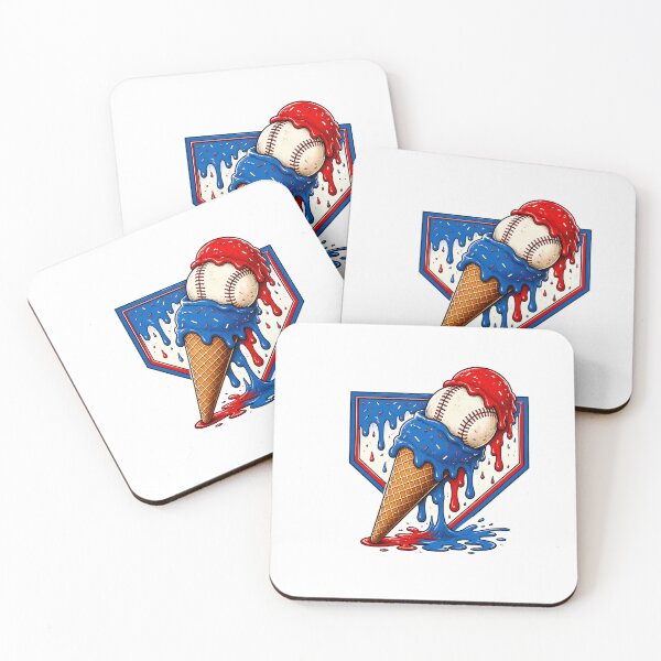 Item preview, Patriotic Baseball Ice Cream Cone 4th of July designed and sold by Maladies.