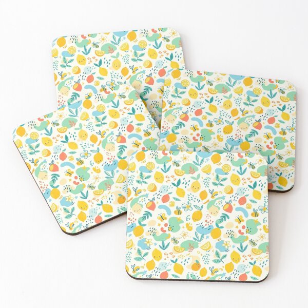 Item preview, Cute Pastel Lemon & Bee Seamless Pattern designed and sold by Differenceee.