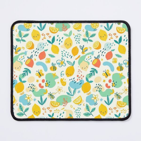 Item preview, Cute Pastel Lemon & Bee Seamless Pattern designed and sold by Differenceee.