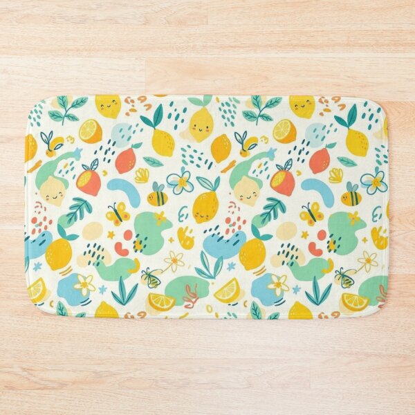 Item preview, Cute Pastel Lemon & Bee Seamless Pattern designed and sold by Differenceee.