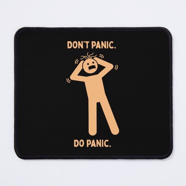 Item preview, Don't Panic. Do Panic! (stress humor) designed and sold by LoveWhatYouDo.